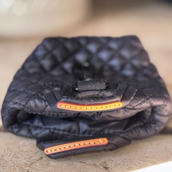 MZ Wallace Micro Mini Black Sutton Metro Wallet Keychain Bag Charm Coin Purse - Picture 3 of 9